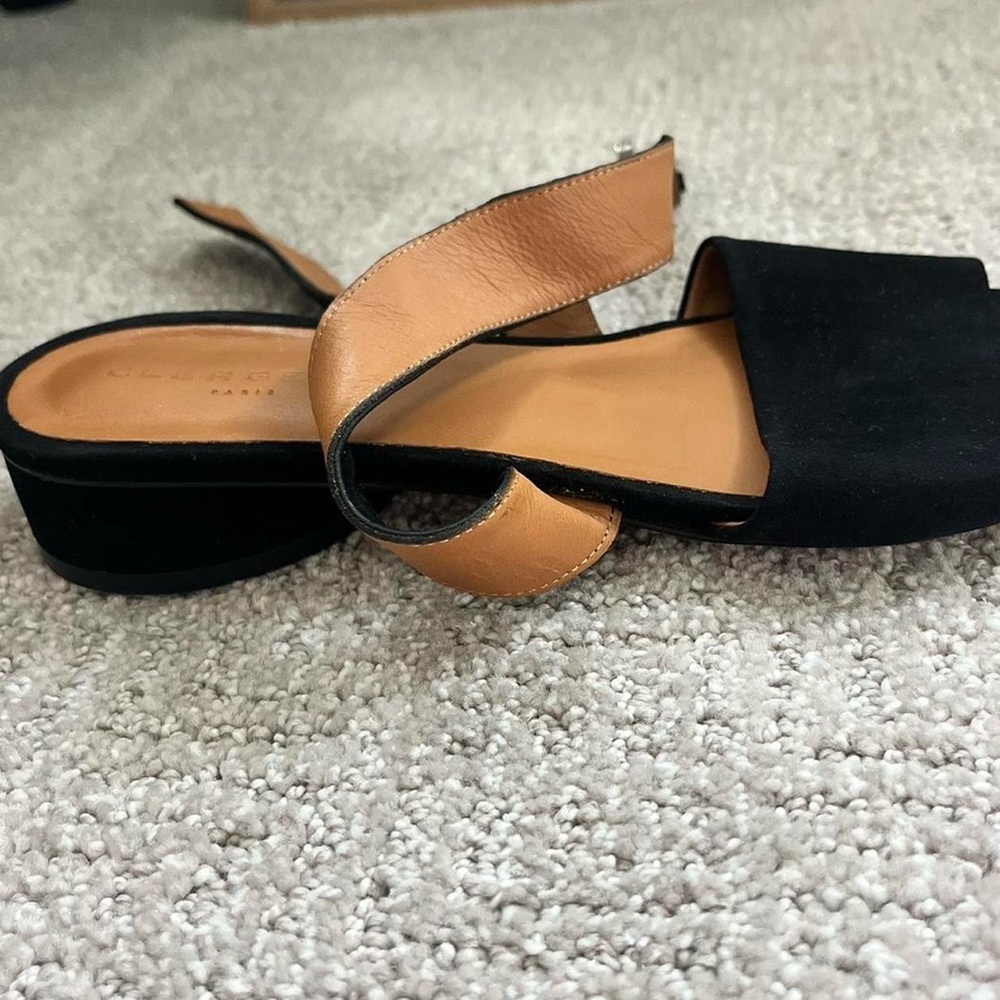 Robert Clergerie Black and Brown Sandals - Picture 4 of 5